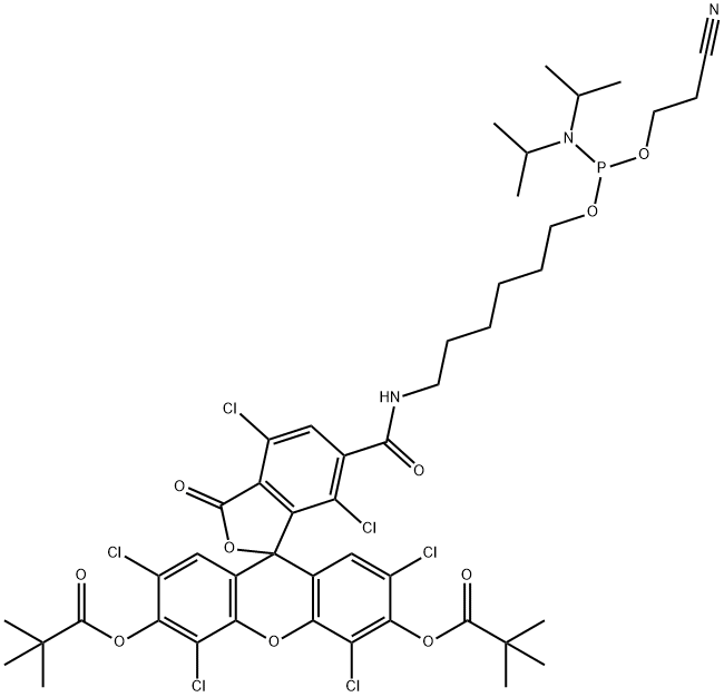 5'-六氯荧光素氨基磷酸酯 OR 5'-HEX,亚磷酰胺