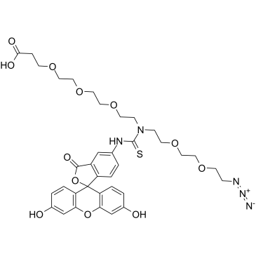 N-(Azido-PEG2)-N-Fluorescein-PEG3-acid