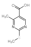 4-甲基-2-(甲硫基)嘧啶-5-羧酸