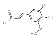 3-溴-4-羟基-5-甲氧基苯丙烯酸(predominantly trans)