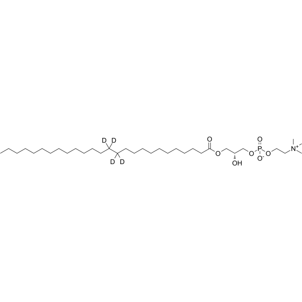 1-十六烷酰基-d4-2-羟基-sn-甘油-3-磷酸胆碱