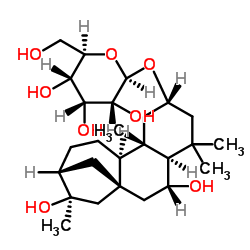 2-O-beta-D-吡喃阿洛糖甙-2,6,16-贝壳杉烷三醇