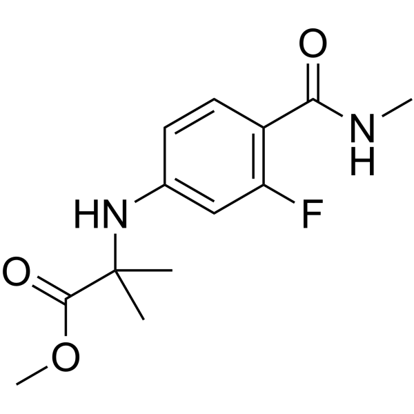 N-[3-氟-4-[(甲基氨基)羰基]苯基]-2-甲基丙氨酸甲酯