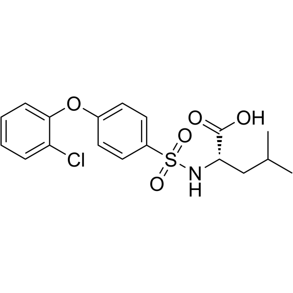 ((4-(2-氯苯氧基)苯基)磺酰基)亮氨酸