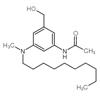 3-(N-乙酰氨基)-5-(N-癸基-N-甲基氨基)苄醇