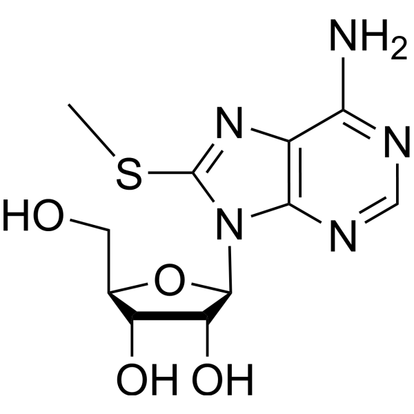 Adenosine,8-(methylthio)- (7CI,8CI,9CI)