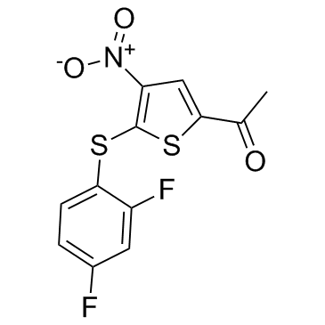 1-[5-[(2,4-二氟苯基)硫基]-4-硝基-2-噻吩基]乙酮