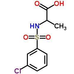 "N-(3-氯苯磺酰基)丙氨酸(图1)