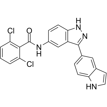 N-(3-(1H-吲哚-5-基)-1H-吲唑-5-基)-2,6-二氯苯甲酰胺