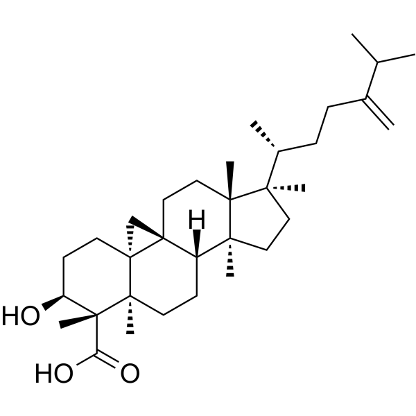 (3beta,4alpha)-3-羟基-24-亚甲基-9,19-环羊毛甾烷-28-酸