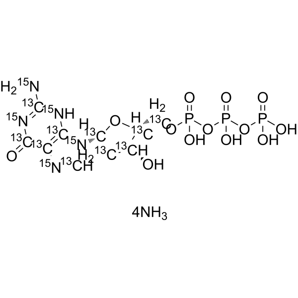 Guanosine-13C10,15N5 ammonium