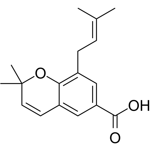 2,2-二甲基-8-(3-甲基-2-丁烯基)-2H-苯并吡喃-6-羧酸