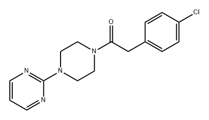 2-(4-氯苯基)-1-(4-(嘧啶-2-基)哌嗪-1-基)乙酮