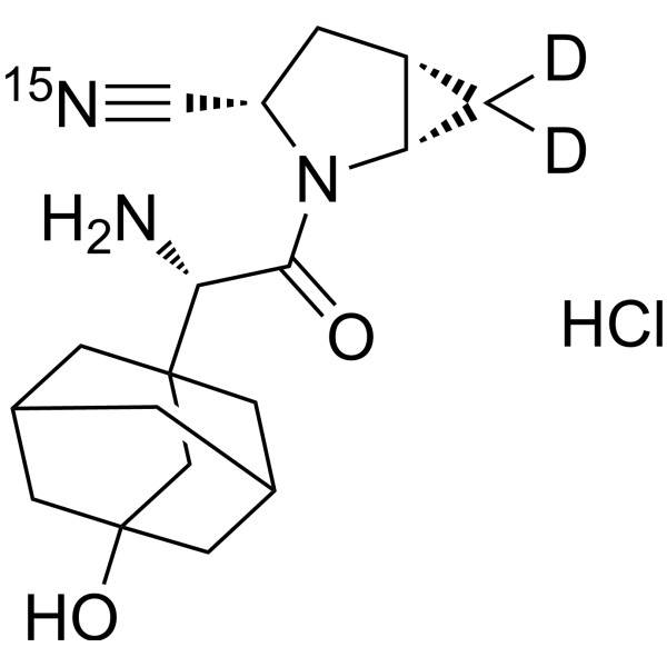 Saxagliptin-15N,d2 hydrochloride