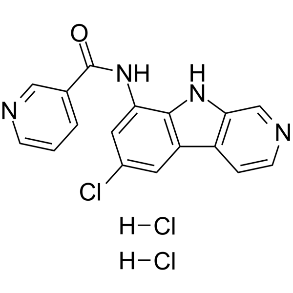 N-(6-氯-9h-吡啶并[3,4-b]吲哚-8-基)-3-吡啶羧酰胺双盐酸盐