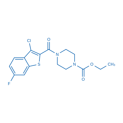 4-(3-氯-6-氟苯并[b]噻吩-2-羰基)哌嗪-1-甲酸乙酯