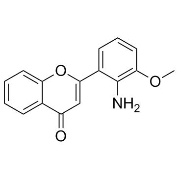 PD 098,059 (2-(2-氨基-3-甲氧基苯基)- 4H-1-苯吡喃-4-酮