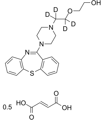 氘代喹硫平半富马酸盐