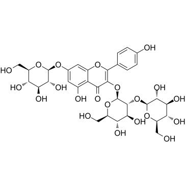 Kaempferol 3-sophoroside-7-glucoside