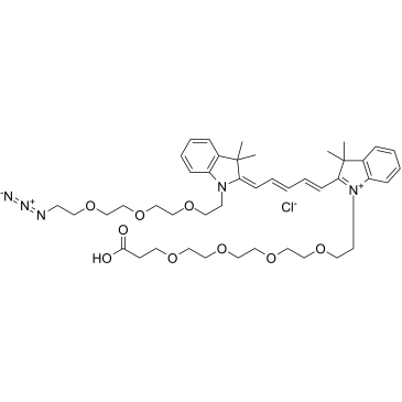 N-(Azide-PEG3)-N'-(PEG4-acid)-Cy5