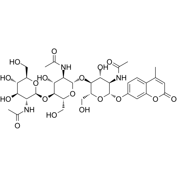 4-甲基伞形酮基Β-D-N,N`,N“-三乙酰基壳三糖苷