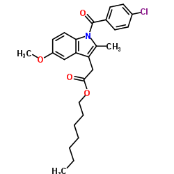 INDOMETHACIN ESTER, N-HEPTYL-