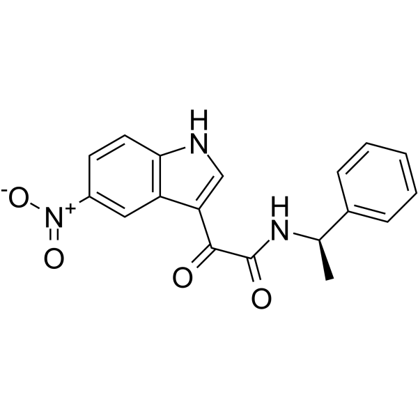 5-硝基-α-氧代-N-(1R)-苯乙基]-1H-吲哚-3-乙酰胺